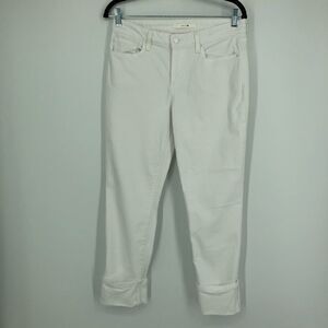 ‎JOE’S JEANS Cuffed Crop Jeans White